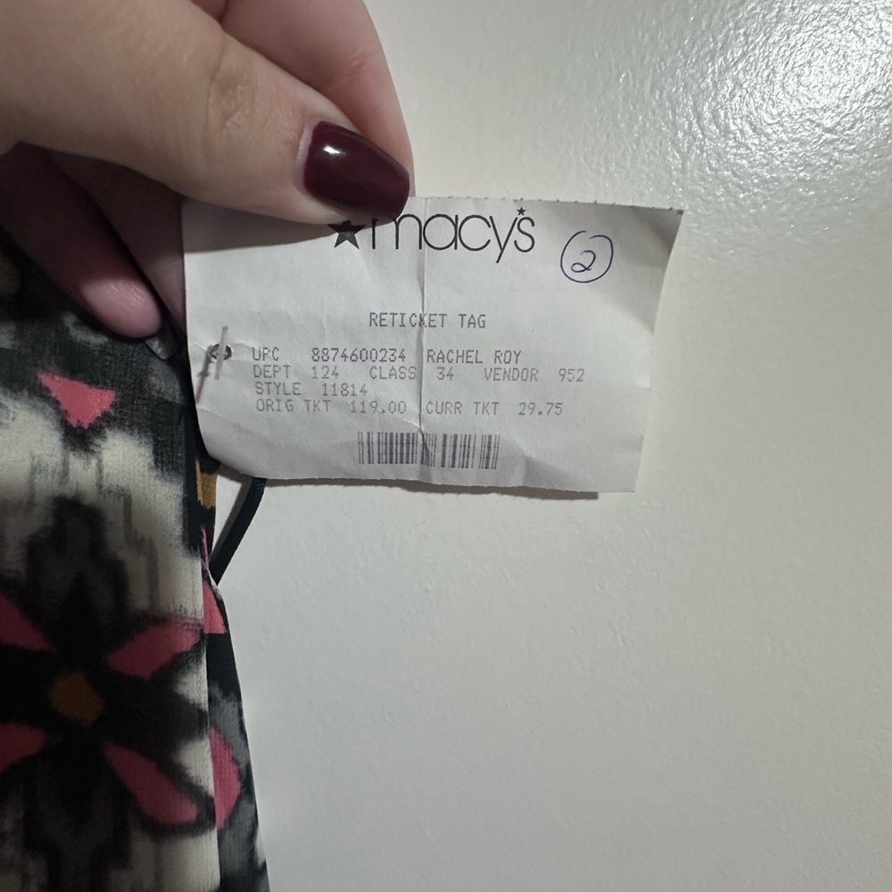 RACHEL Rachel Roy Multicolor Sleeveless Dress - Picture 4 of 4